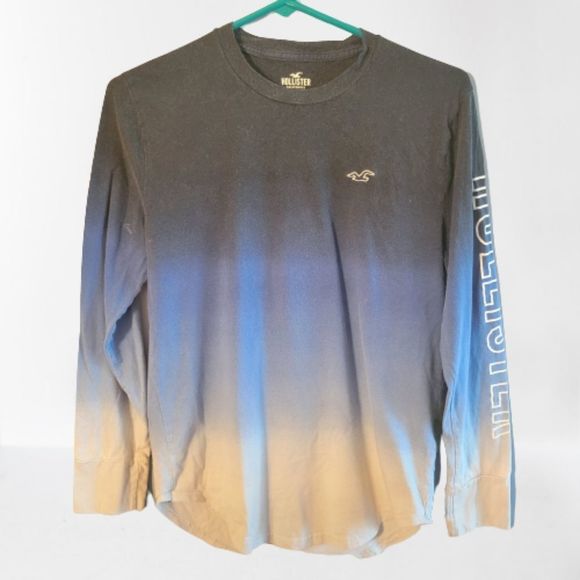 Hollister blue ombre long sleeved t-shirt - Picture 1 of 6